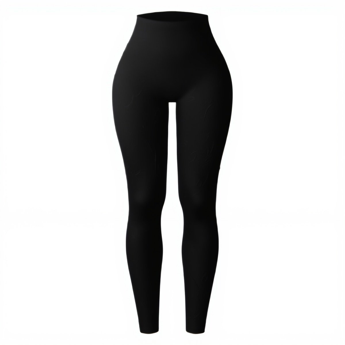 Source photograph for 40x Black Ribbed Yoga Pants — Full Length, Mixed Sizes, 10 of Each, New