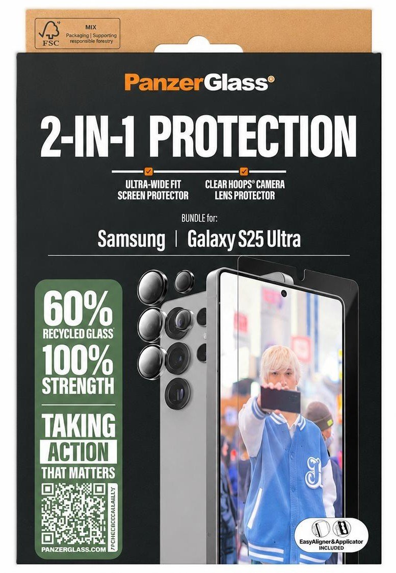 10x Samsung Galaxy S25 Ultra Screen Protector with Camera Glass – PanzerGlass 2-in-1