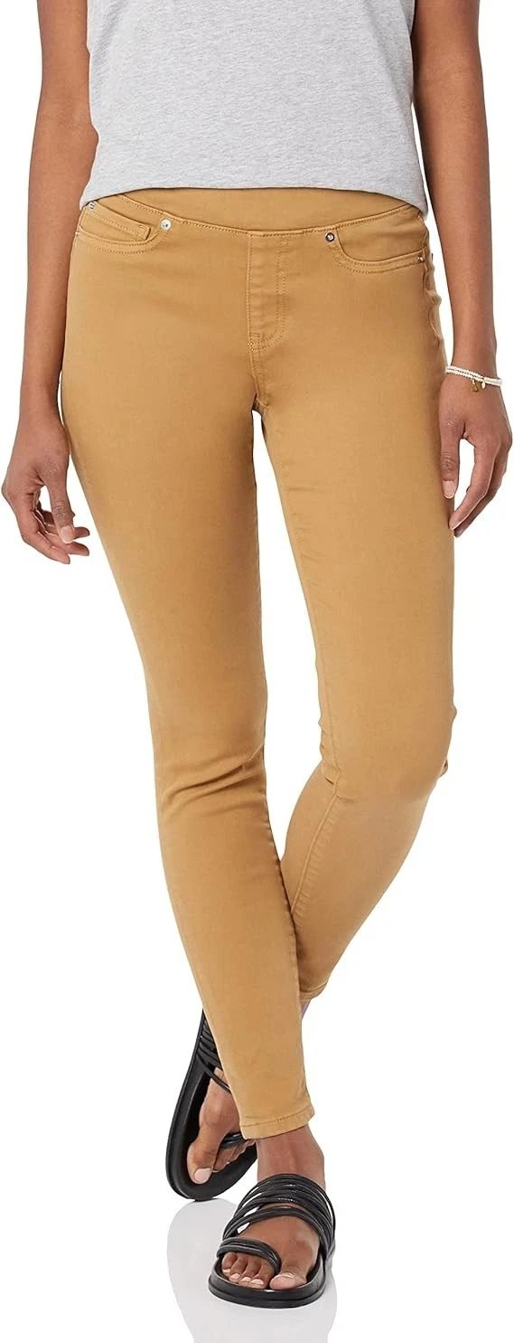 12x Amazon Essentials Women’s Stretch Pull-On Jeggings Size 22 Long Dark Camel