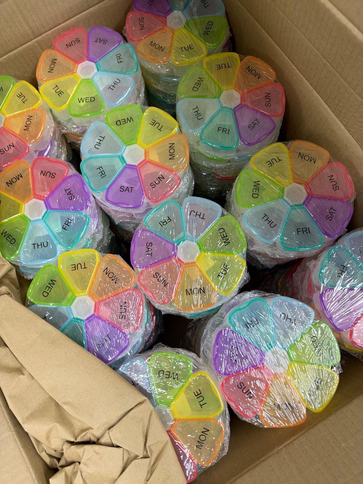 5000x 7 Day Pill Box Organisers, BPA-Free