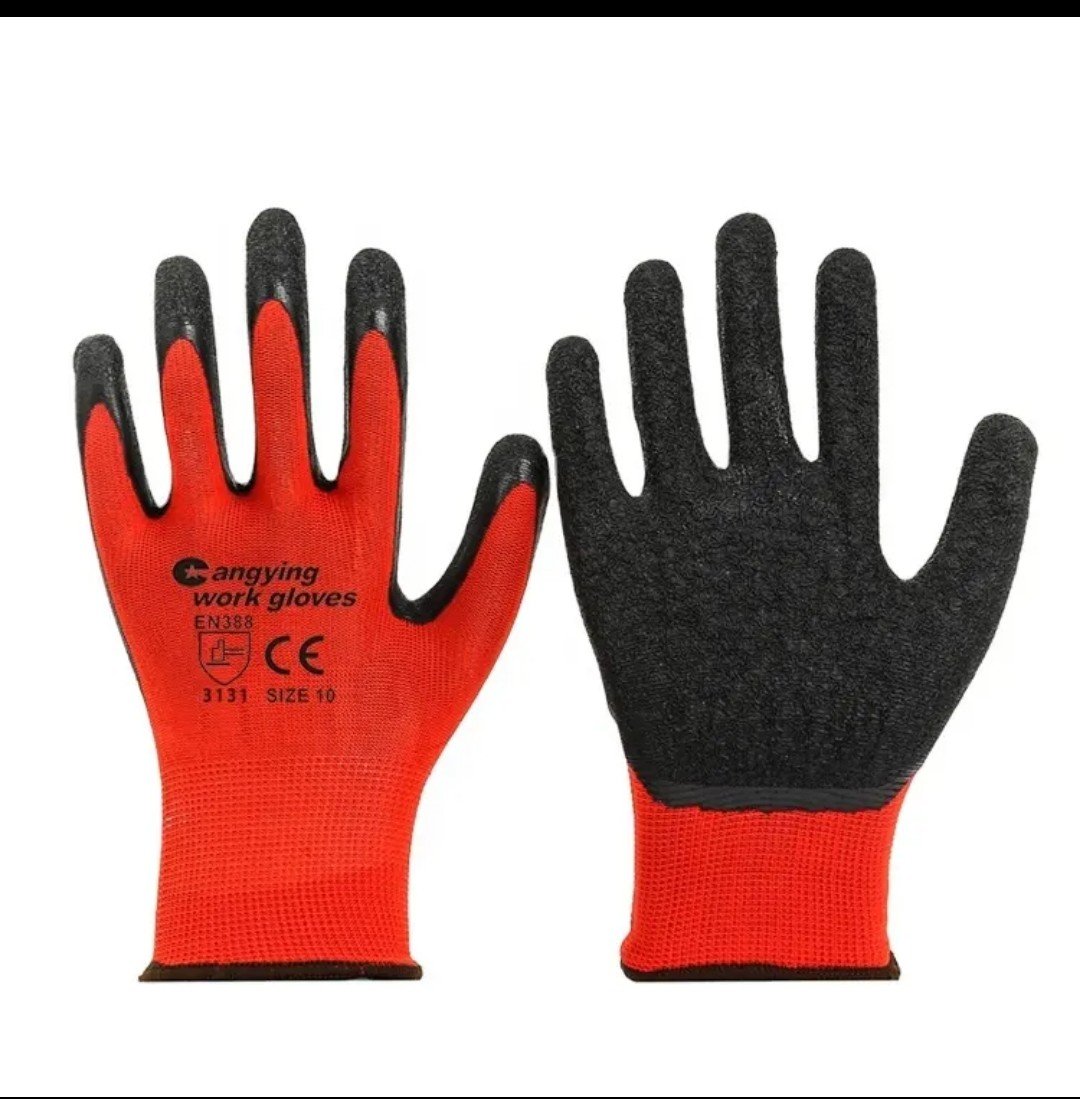 Source photograph for 100 pairs of nitrile coated work gloves