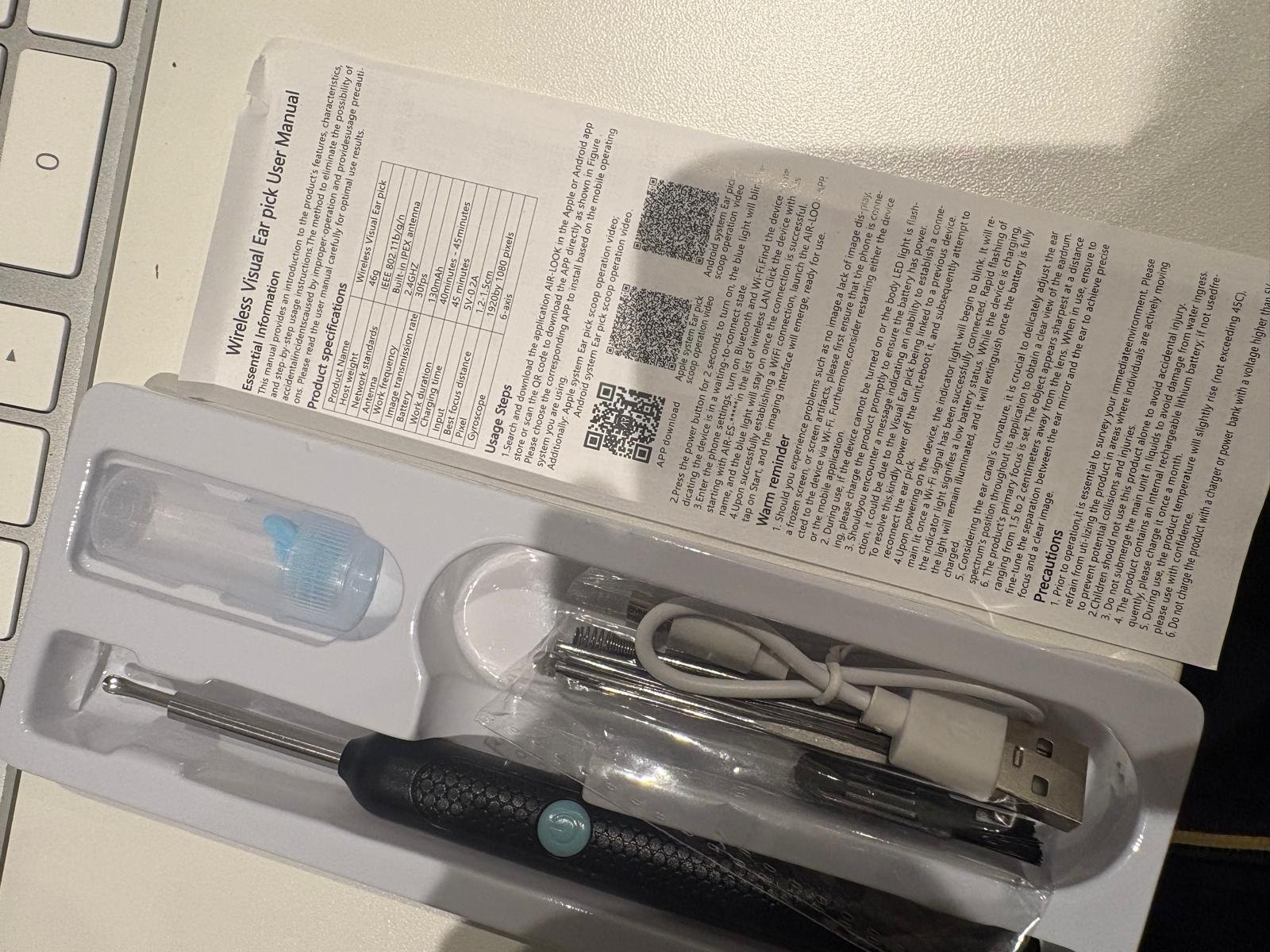 30x wireless ear wax removal kit with camera — photo 3
