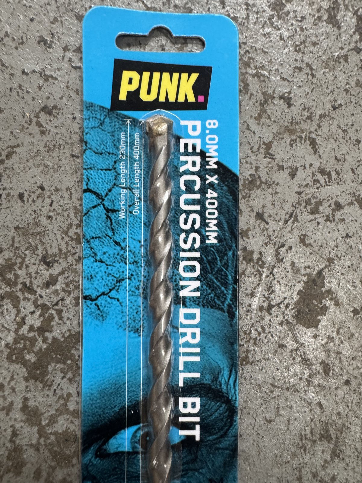 50x Punk Percussion Drill Bit 8mm x 400mm