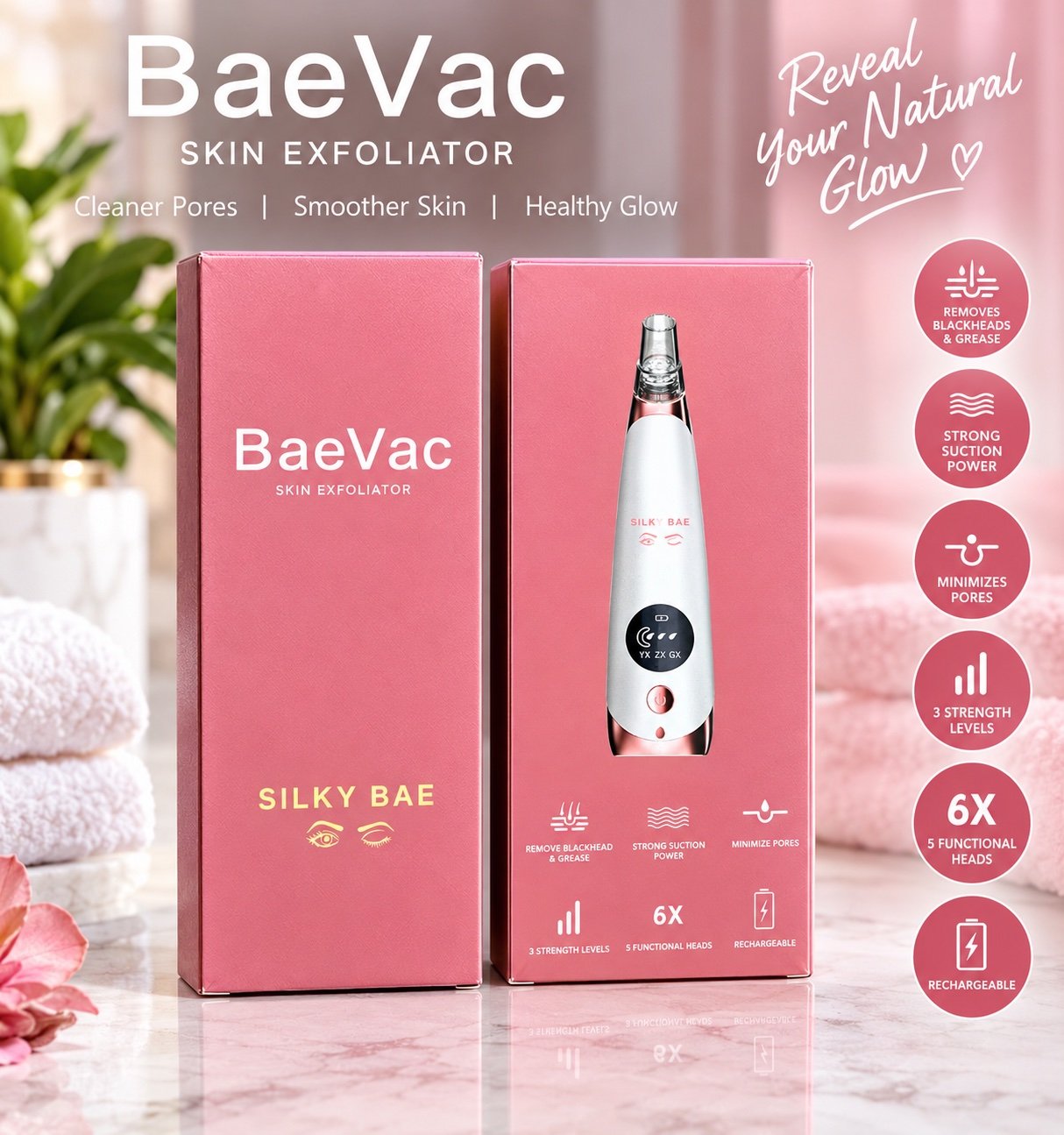9x Silky Bae - Skin Exfoliation Device