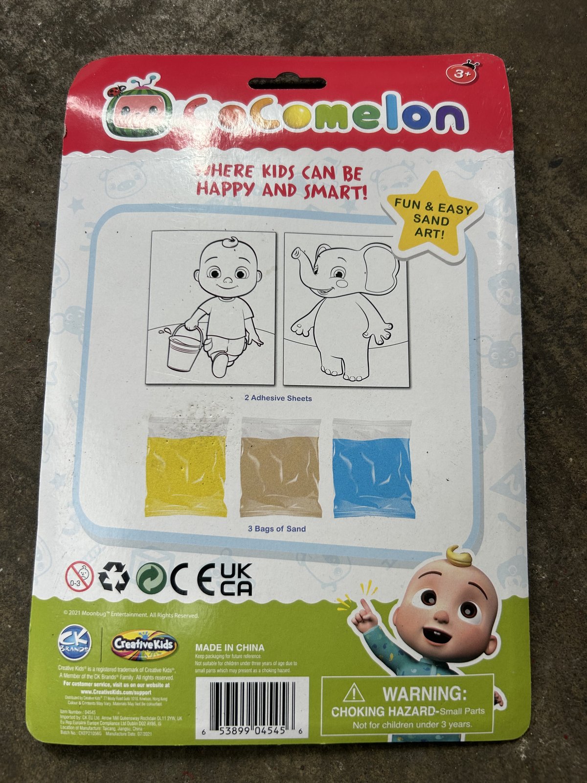 200x Coco Melon Sand Art Colour kit