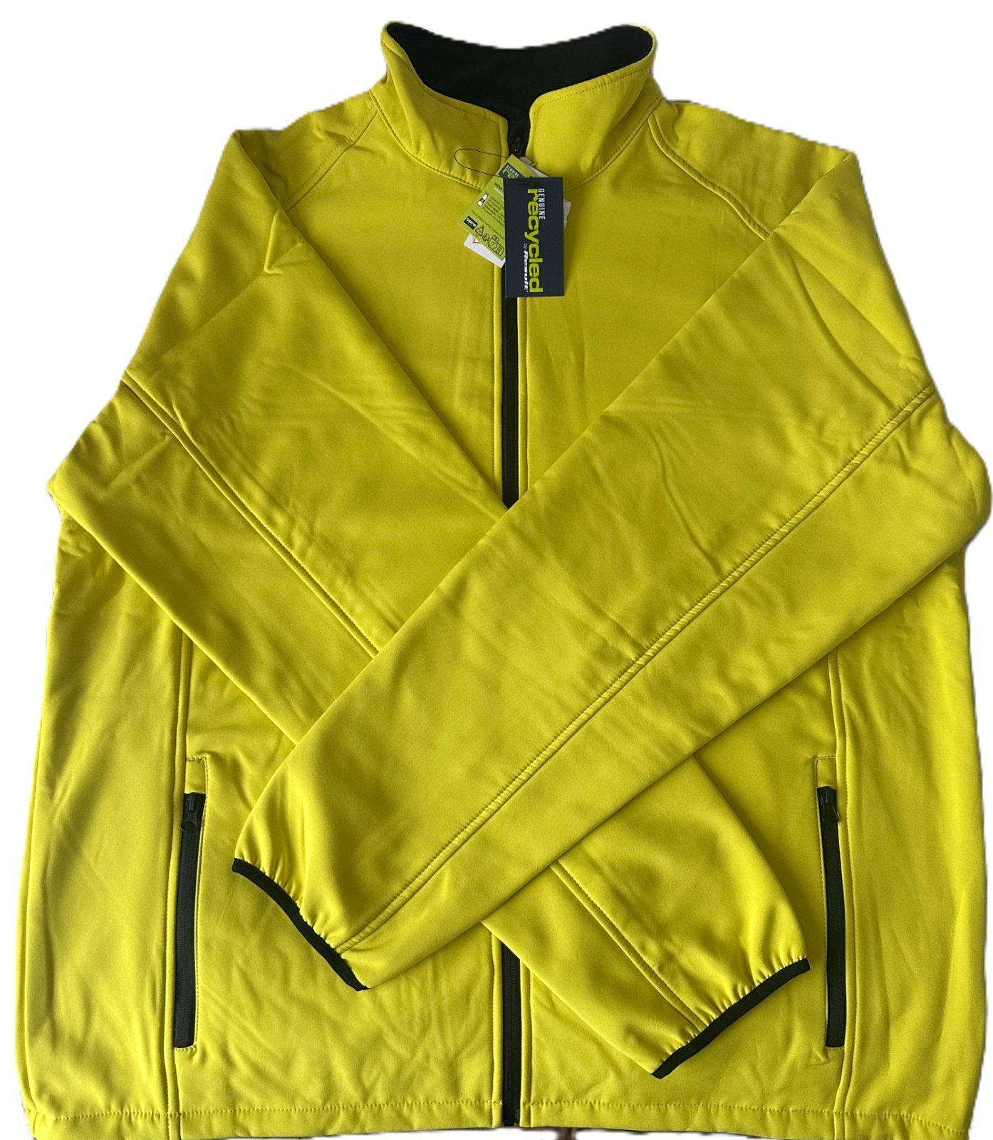 5x Result Unisex R231M Recycled Softshell Work Jacket–Hi-Vis Yellow/Black – Size XL — photo 3