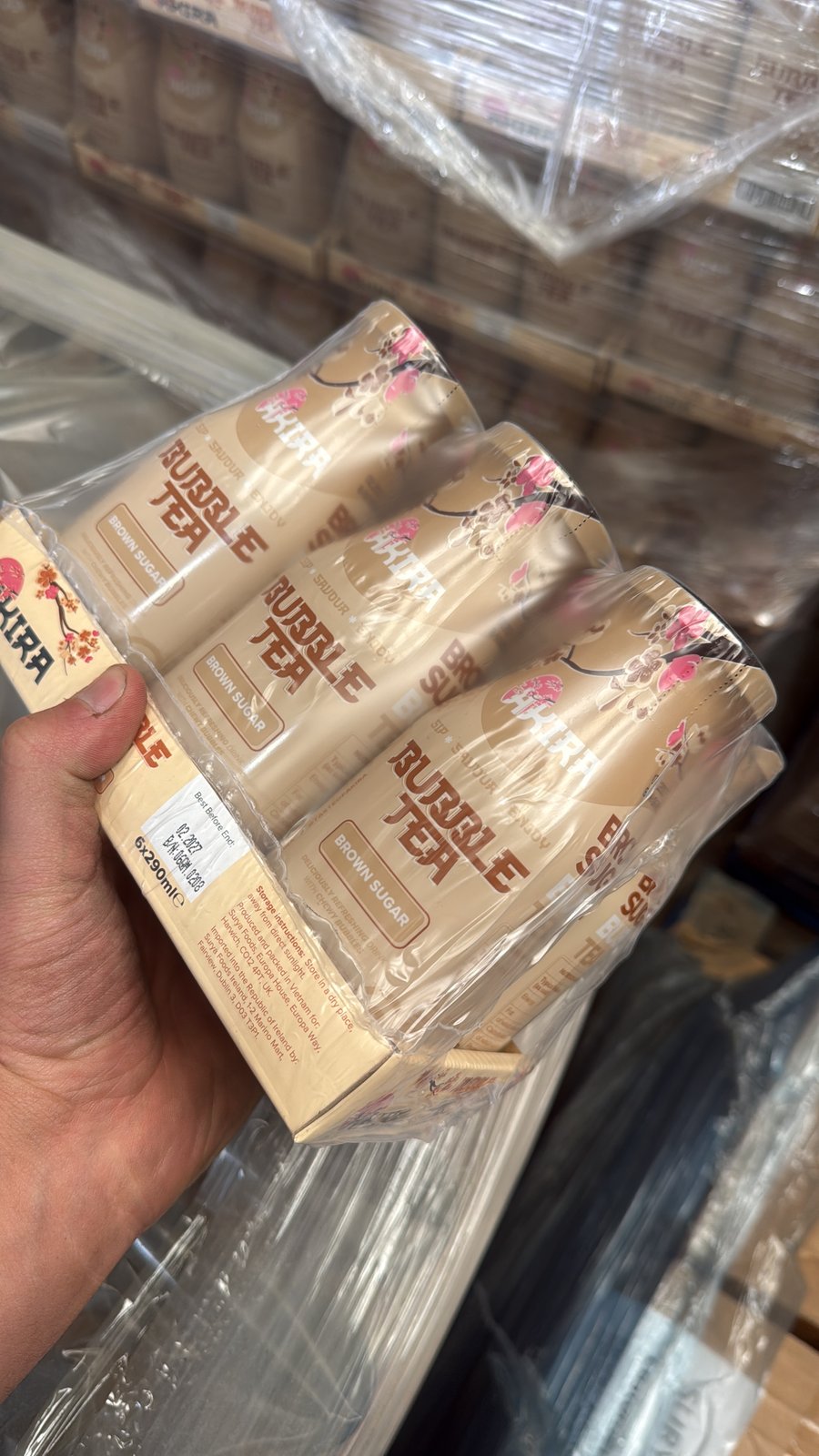 246 x Akira 6 Pack Brown Sugar Bubble Tea RRP£ 2,583