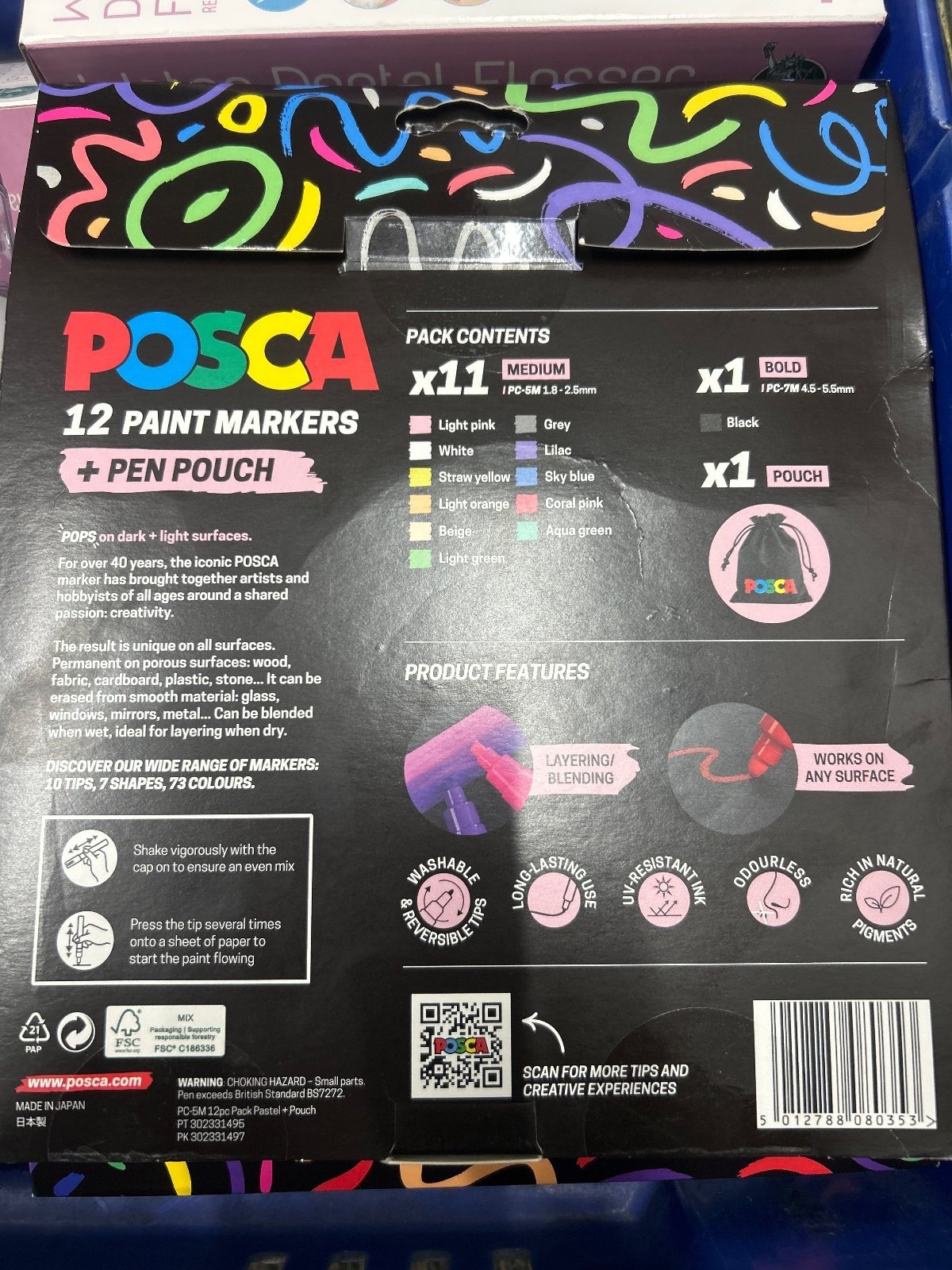 8x POSCA PENS 12 SET — photo 2