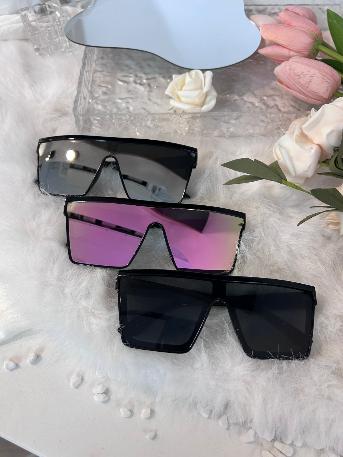 30x 3-Piece Oversized Sunglasses Sets