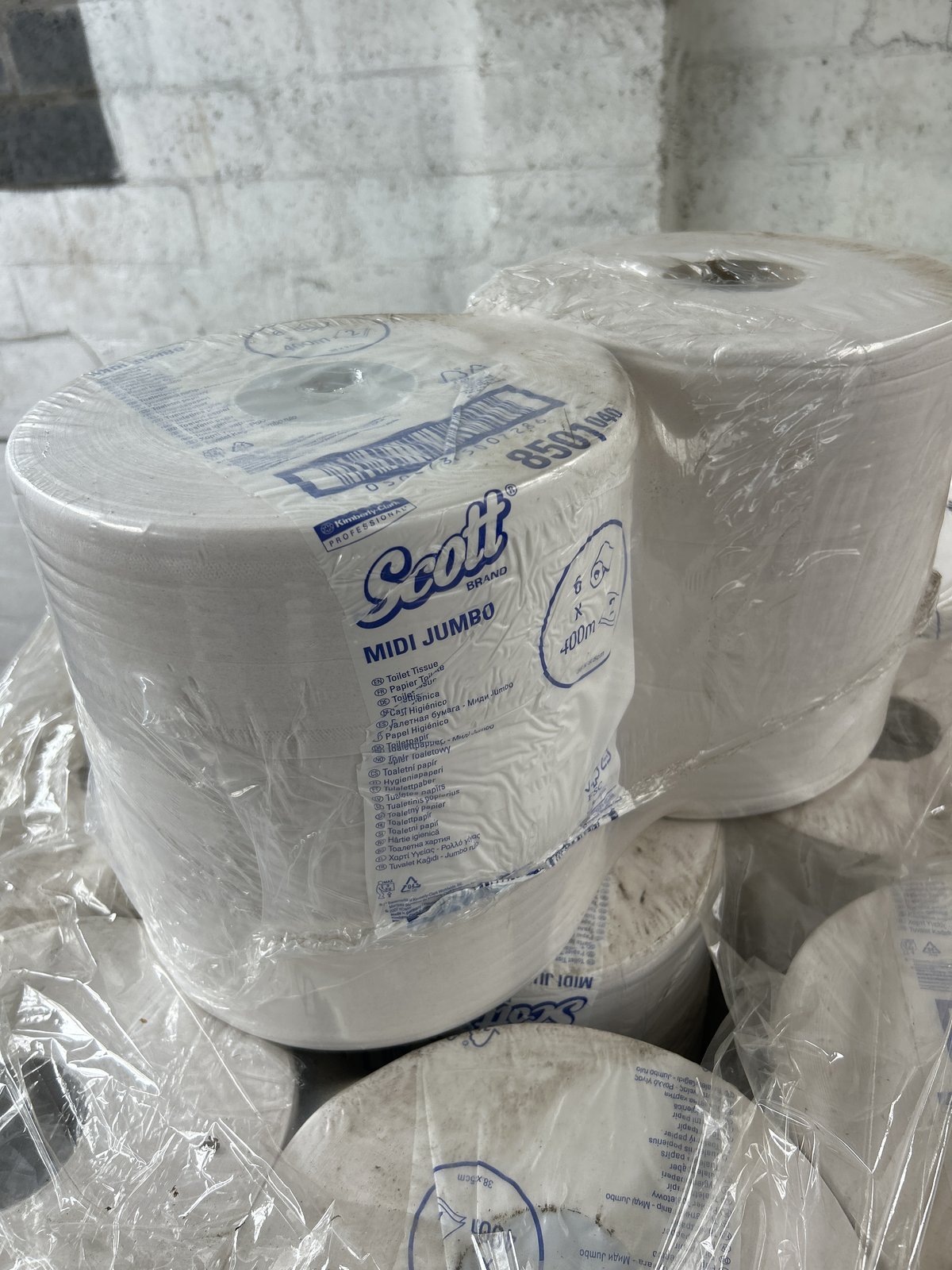 SCOTT 8501 Midi Jumbo Toilet Tissue 6x400m Rolls