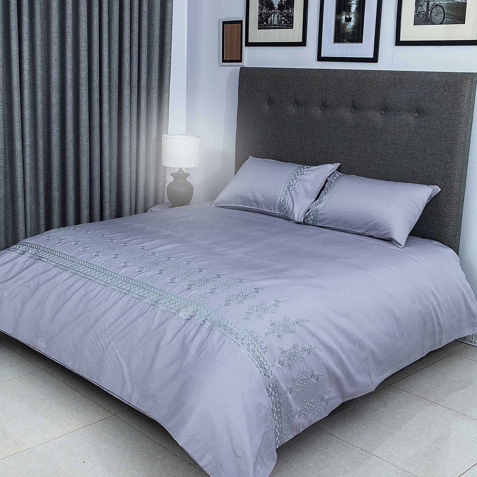 250x Organic Cotton Duvet Covers Set 400 Thread Count Long Staple Egyptian Cotton Bedding Sets, with Hidden Button Closure, Includes 2 Pillowcases