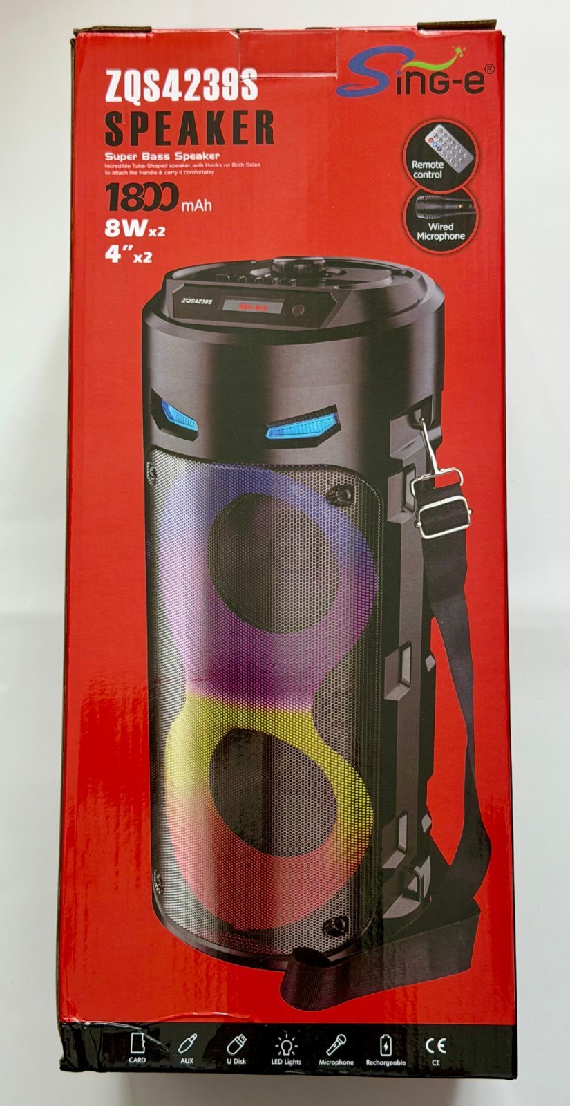 2x SING-E ZQS4239 Multimedia Bluetooth Speaker Portable Wireless Speaker USB — photo 2