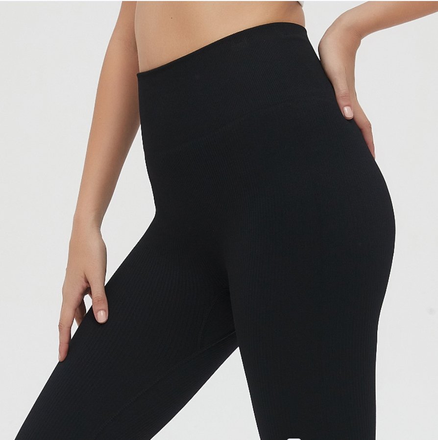 80x Black and Grey Ribbed Yoga Pants — Full Length, Mixed Sizes, New — photo 5