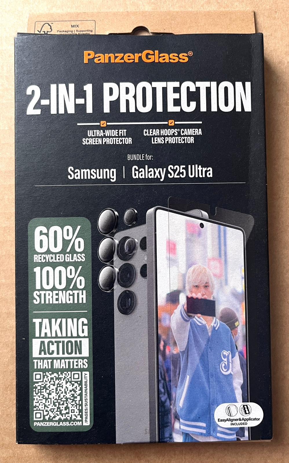 10x Samsung Galaxy S25 Ultra Screen Protector with Camera Glass – PanzerGlass 2-in-1