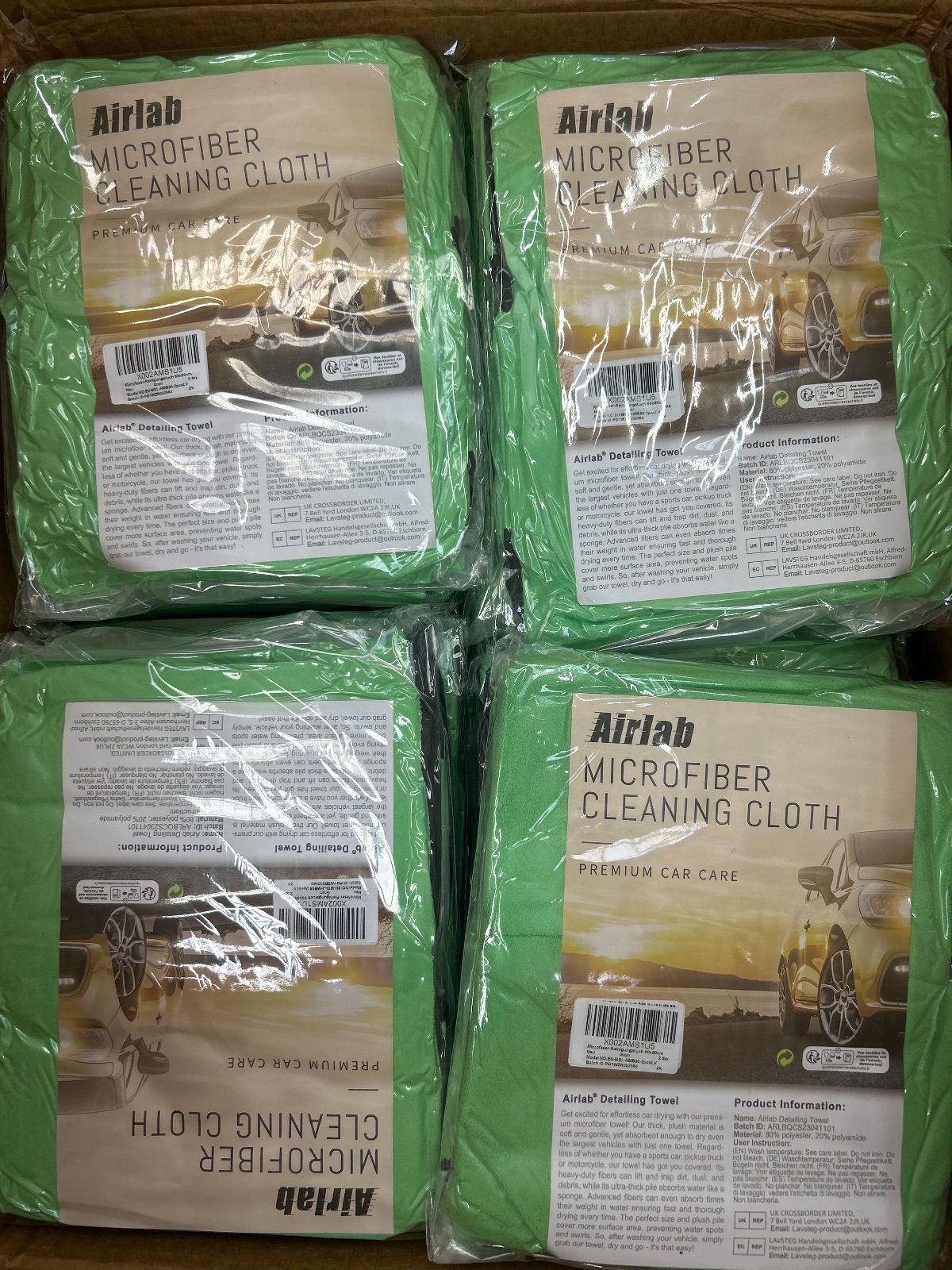 Source photograph for 28x Airlab 2X Microfibre Car Drying Towel 90x60cm Extra Large