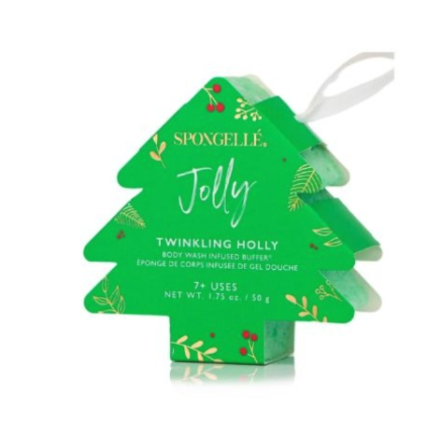 Bodywash infused sponge - Christmas tree shape - discon stock