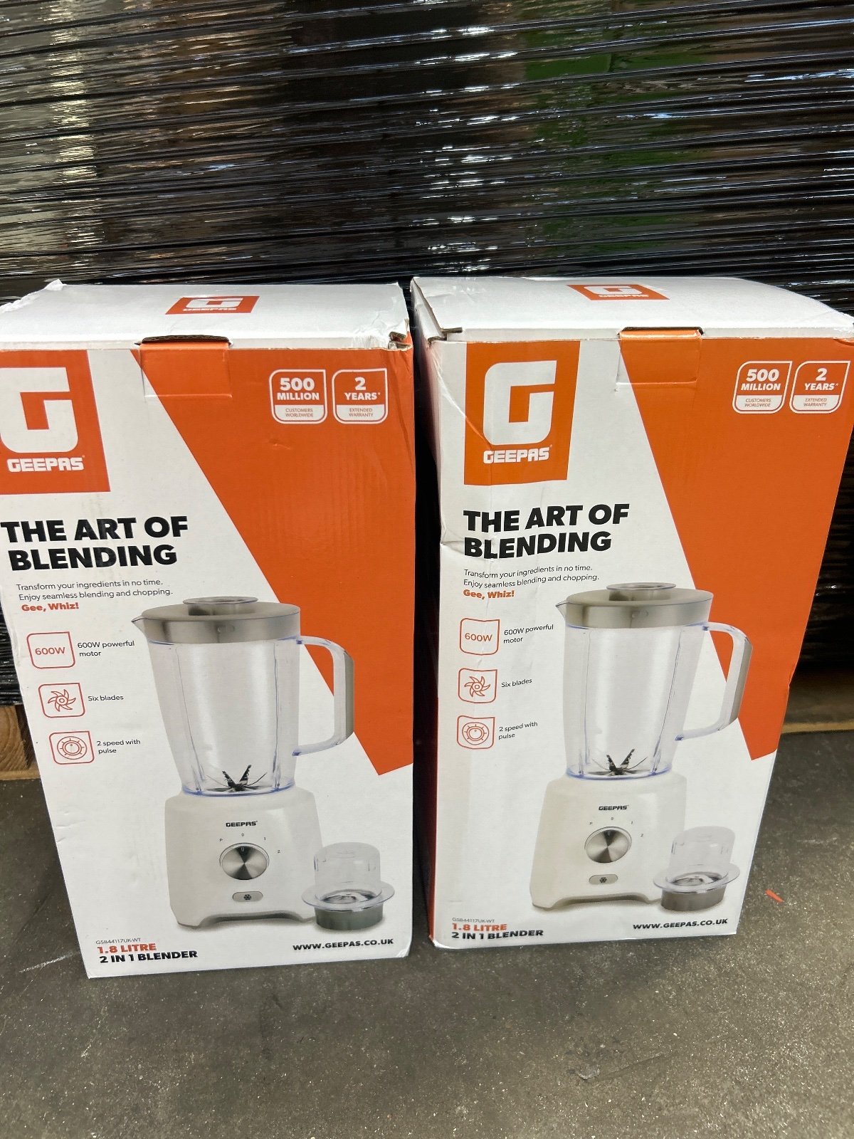 Source photograph for 2x Geepas 2in1 Blender