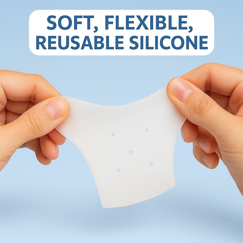 40x Silicone Heel Protectors - 4pcs Soft Gel Blister Prevention, Heel Cups & Ankle Protectors for Plantar Fasciitis Relief, Comfortable & Durable Shoe Heel Socks for Men and Women — photo 8