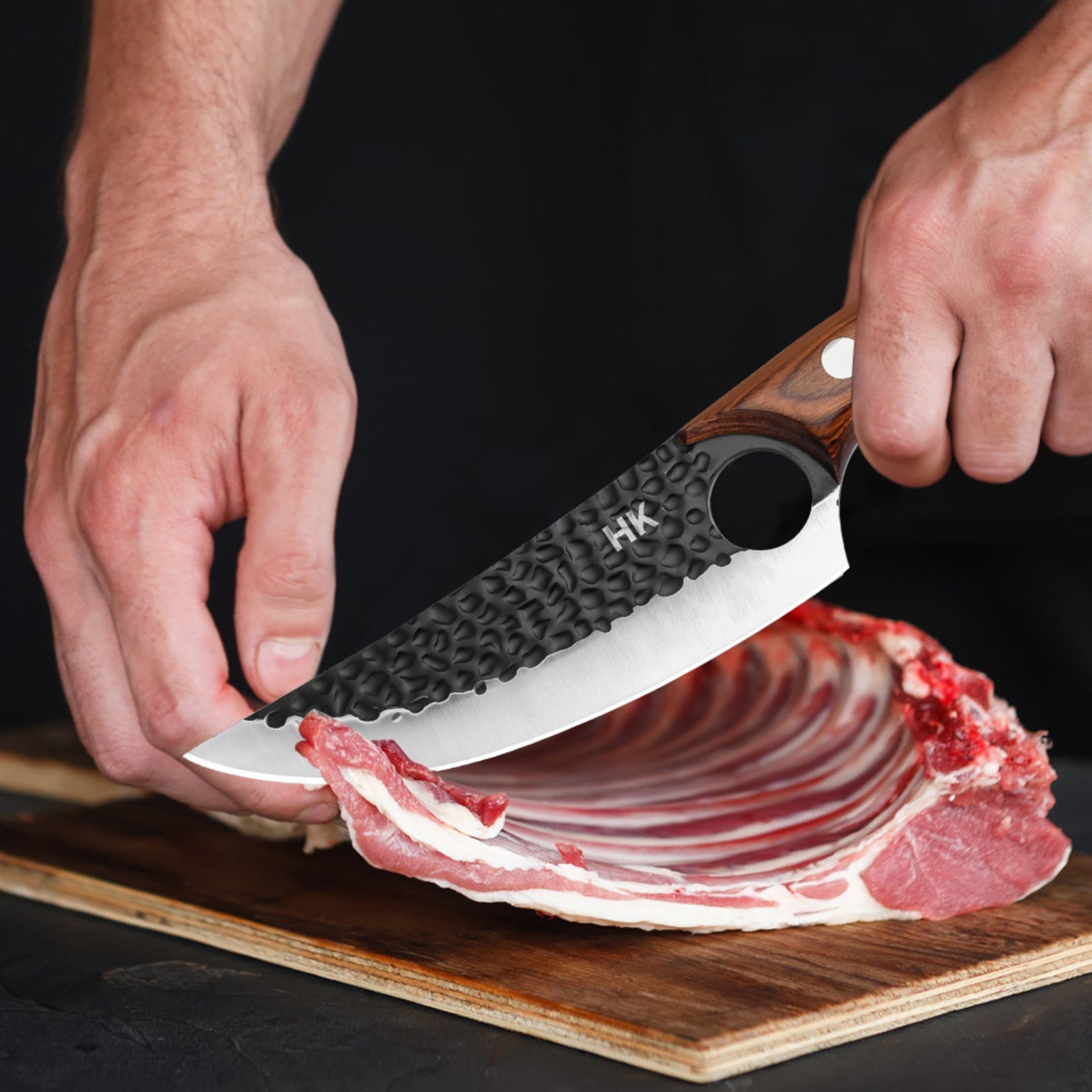 10 x HK Premium Gift Boxed Chef Knives – Branded 6.5" Kitchen Knife Range – Amazon Proven – Magnetic Gift Box & PU Leather Sheath — photo 7