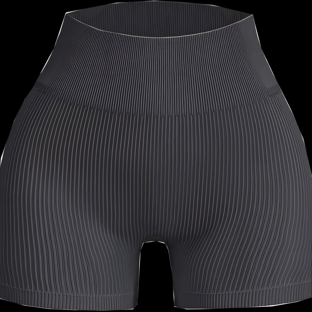 30x Women’s Ribbed High-Waist Sports Shorts – Grey, Mixed UK Sizes — photo 2