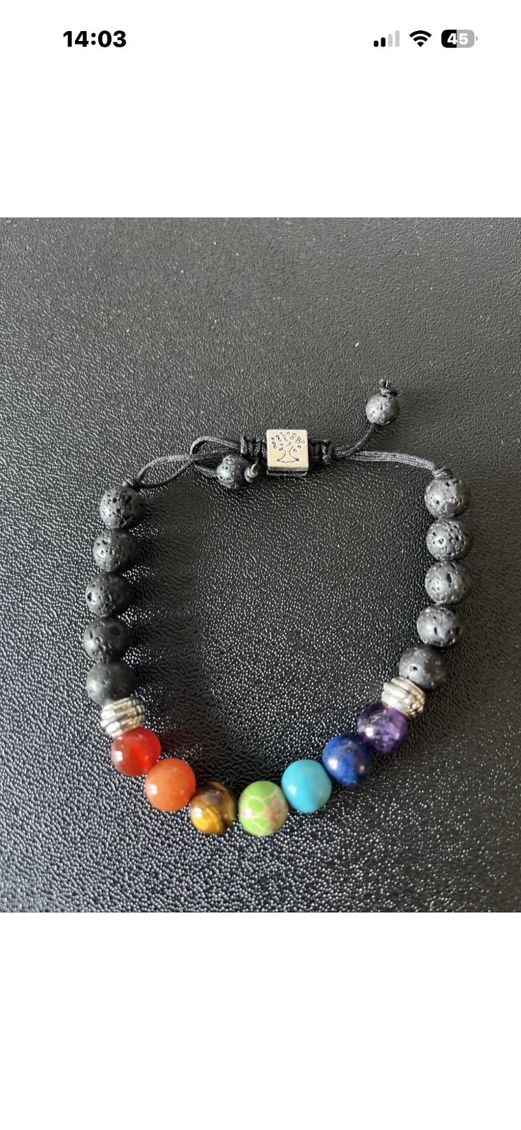JOBLOT: 58x Packs 232x Chakra Lava Stone Bead Bracelets 4 Designs Wholesale — photo 6