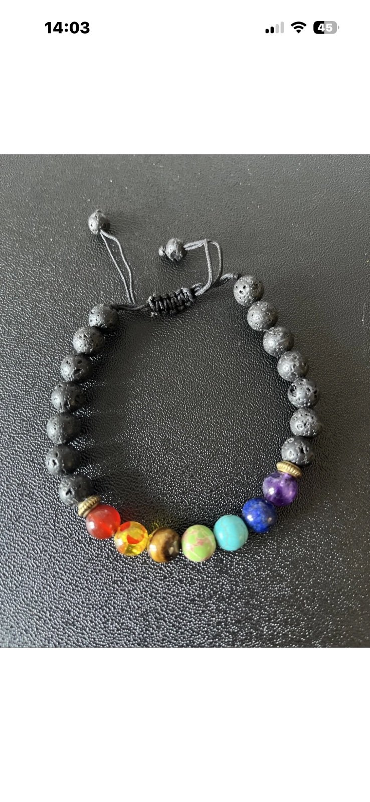 JOBLOT: 58x Packs 232x Chakra Lava Stone Bead Bracelets 4 Designs Wholesale — photo 5