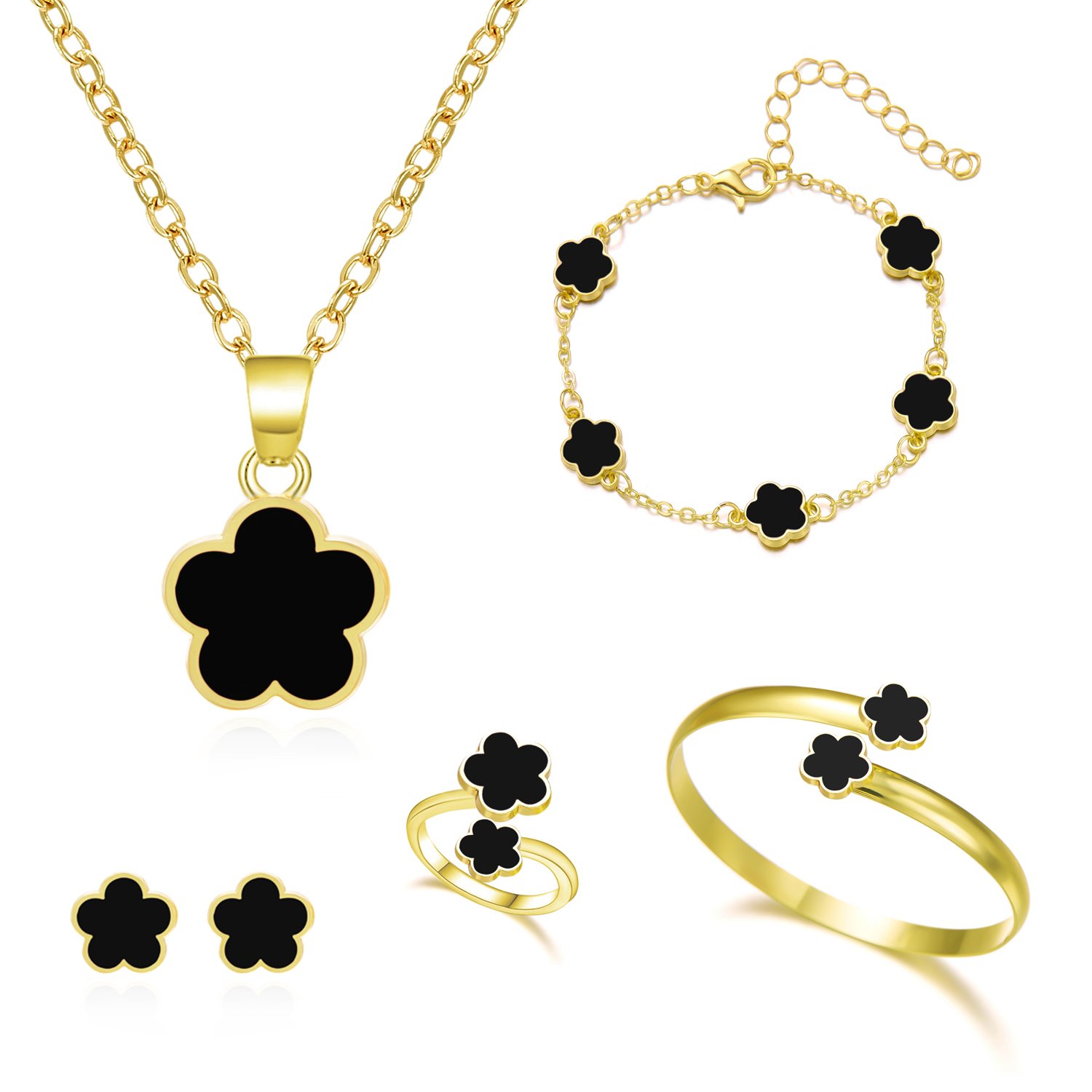 Clearance Bulk/Lot Women Jewellery Set Necklace Earrings Bracelet Ring with Gift Box — photo 2