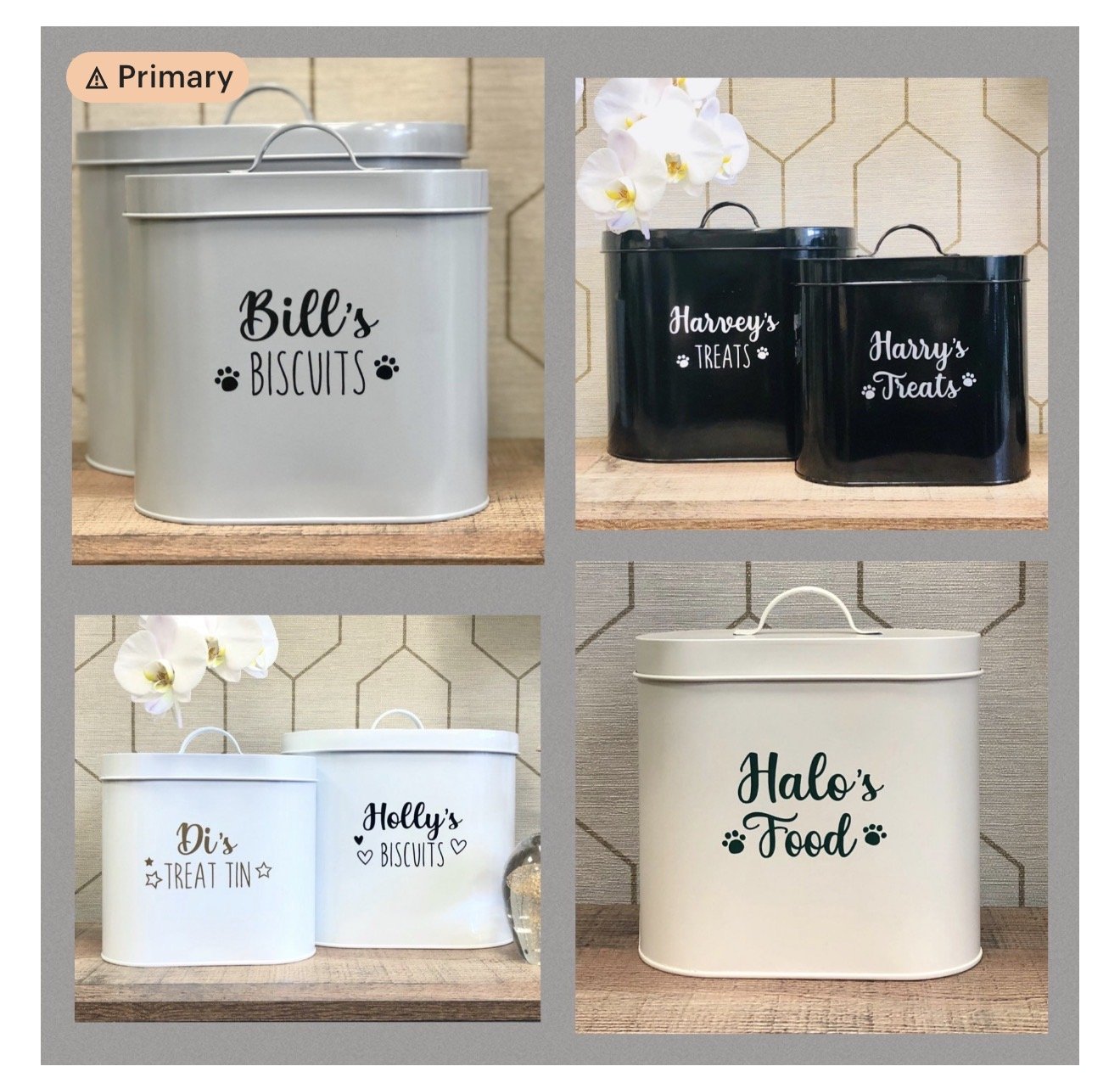 Exclusive Personalisable Pet Treat / Food Tins – Proven Etsy Seller – Wholesale Job Lot