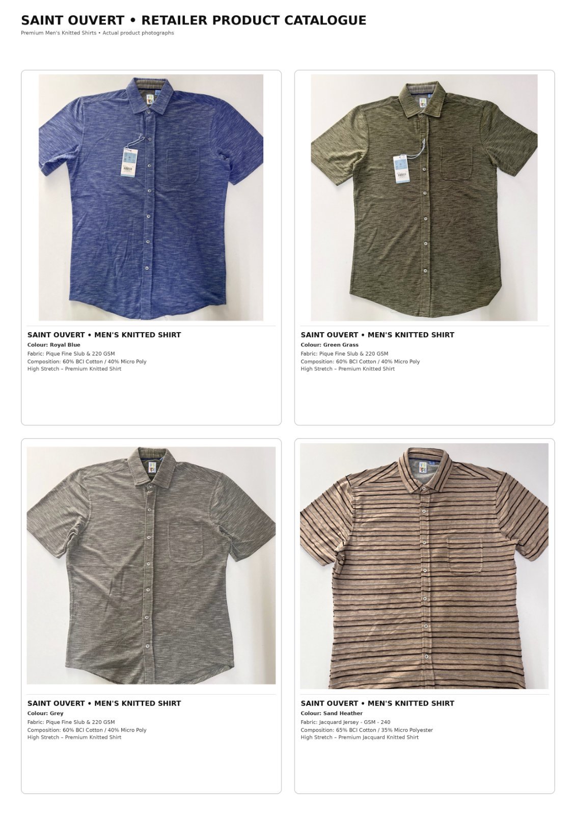 Brand New Men's Premium Knitted Shirts – UK Clearance Stock — photo 2