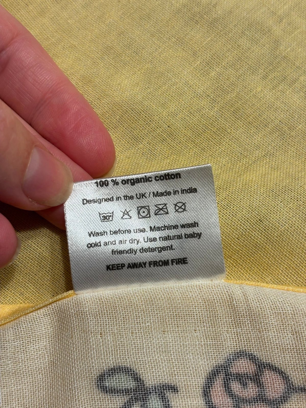 587x GOTS Approved Organic Cotton Baby Muslin Cloths — photo 3