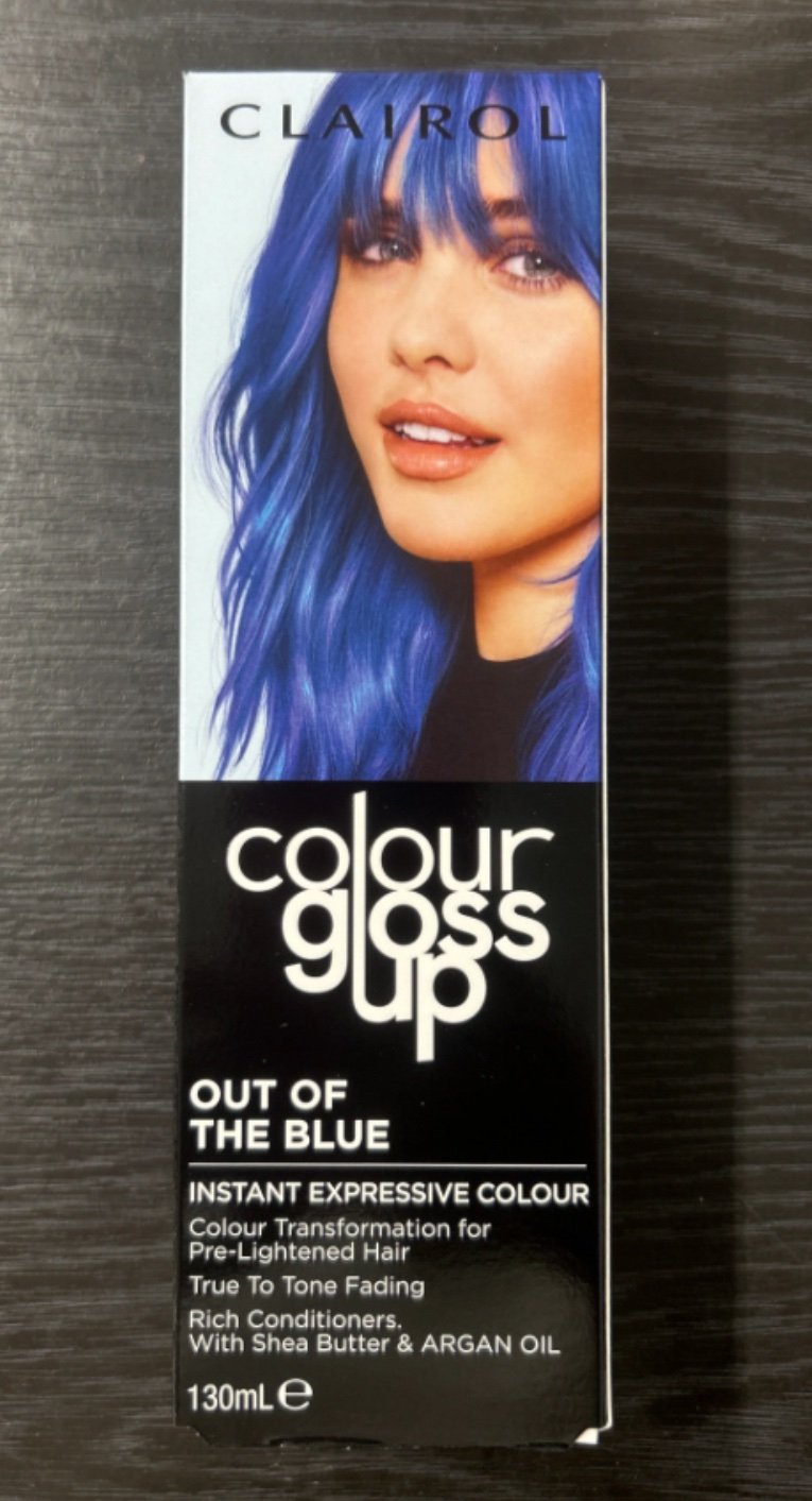 Source photograph for 240x CLAIROL Blue Hair Dye