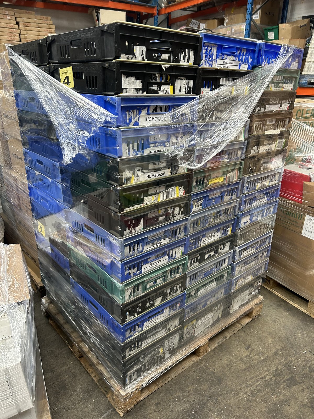 90x Used Basket Crates