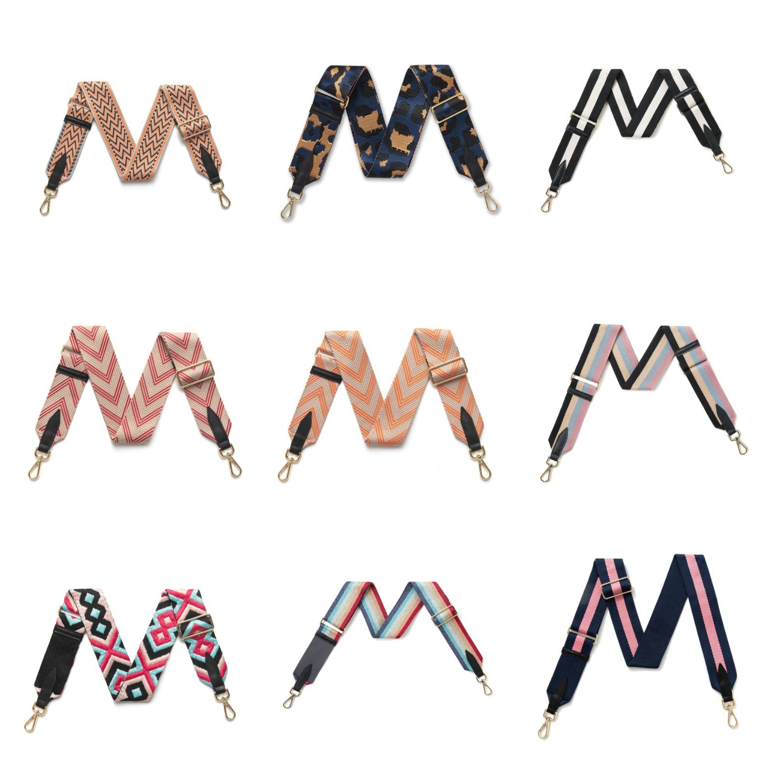 Source photograph for Assorted Extra Wide Bag Straps – 140+ Designs – Brand New Clearance Stock
