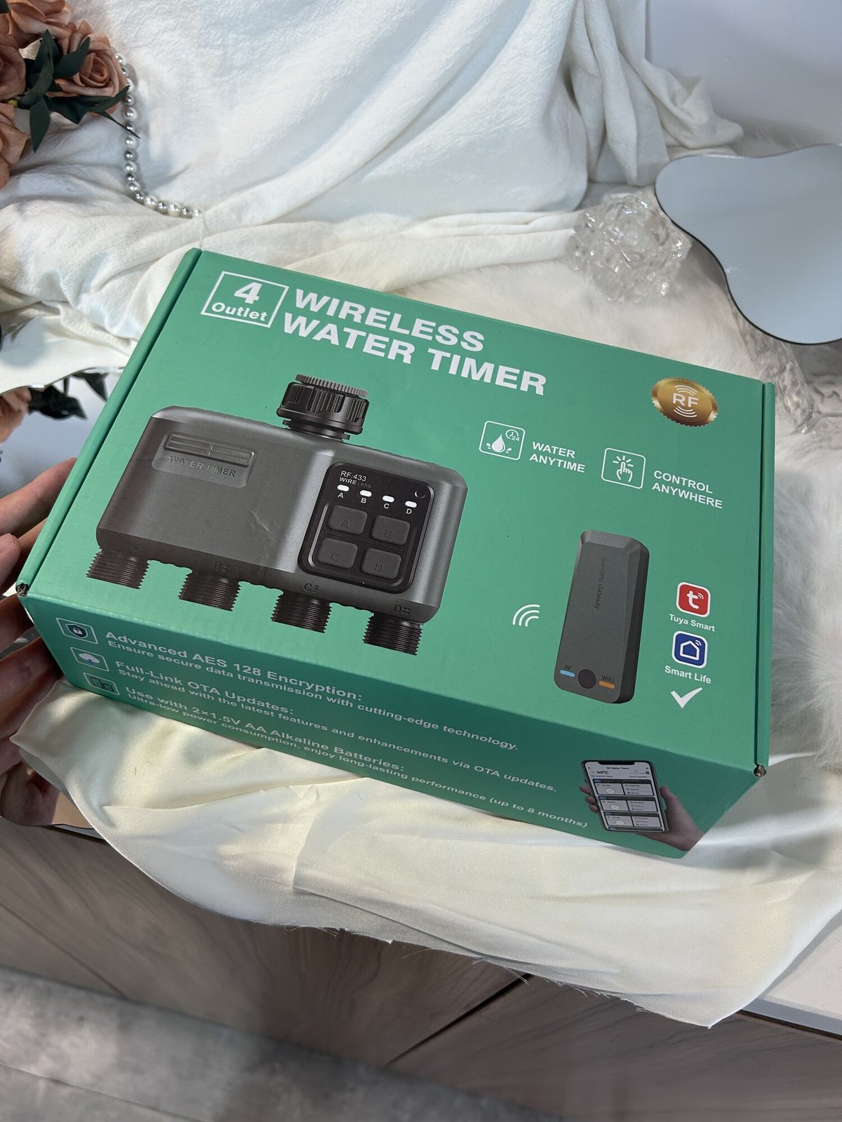 3x Johgee Smart 4-Zone RF Wireless Water Timers with WiFi Gateway - New — photo 5