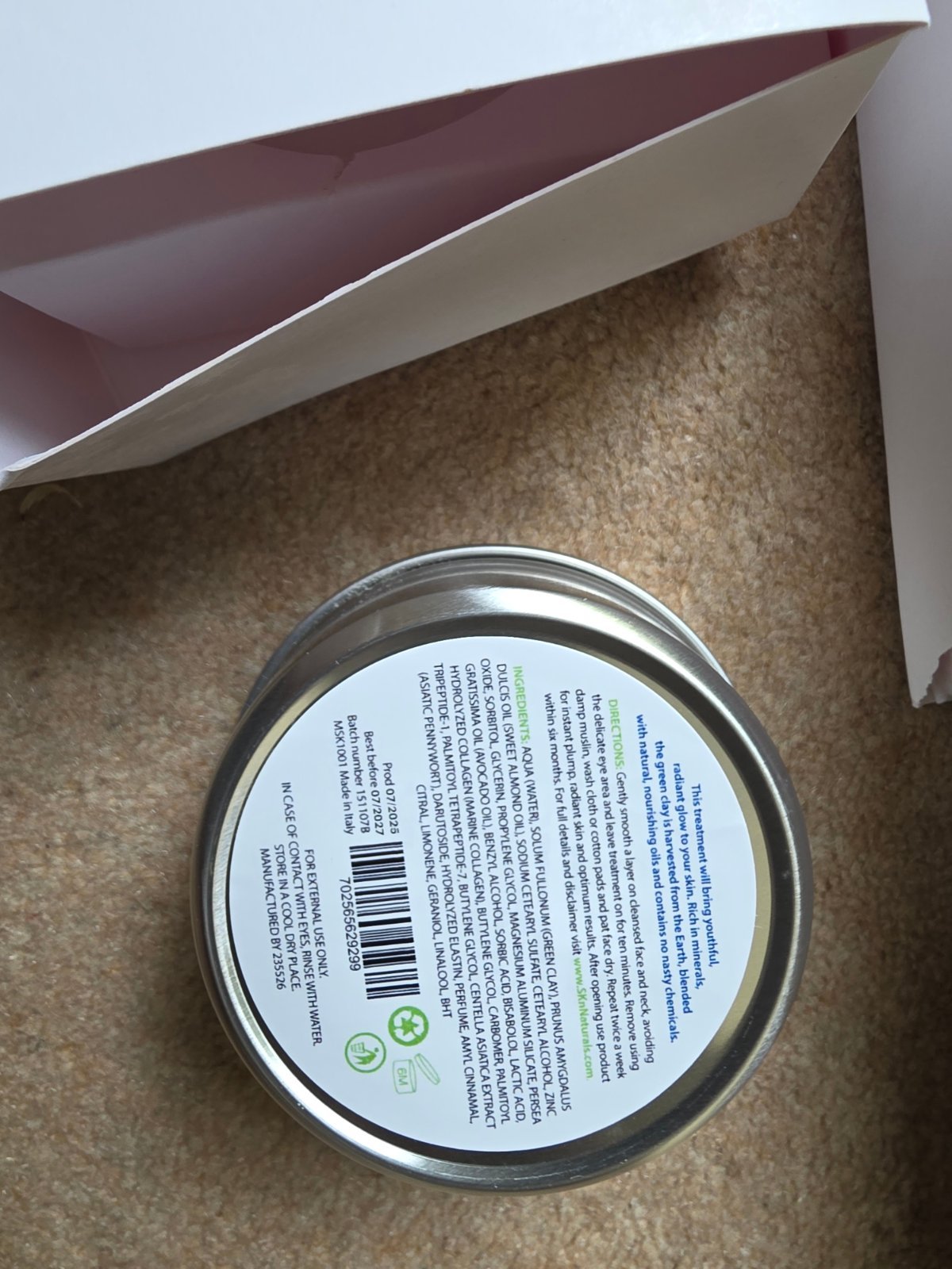 Job Lot 11 x SKn Naturals Rejuvenating Anti-Ageing Clay Masks 120ml - In Date 07/2027 - Business Closure — photo 2