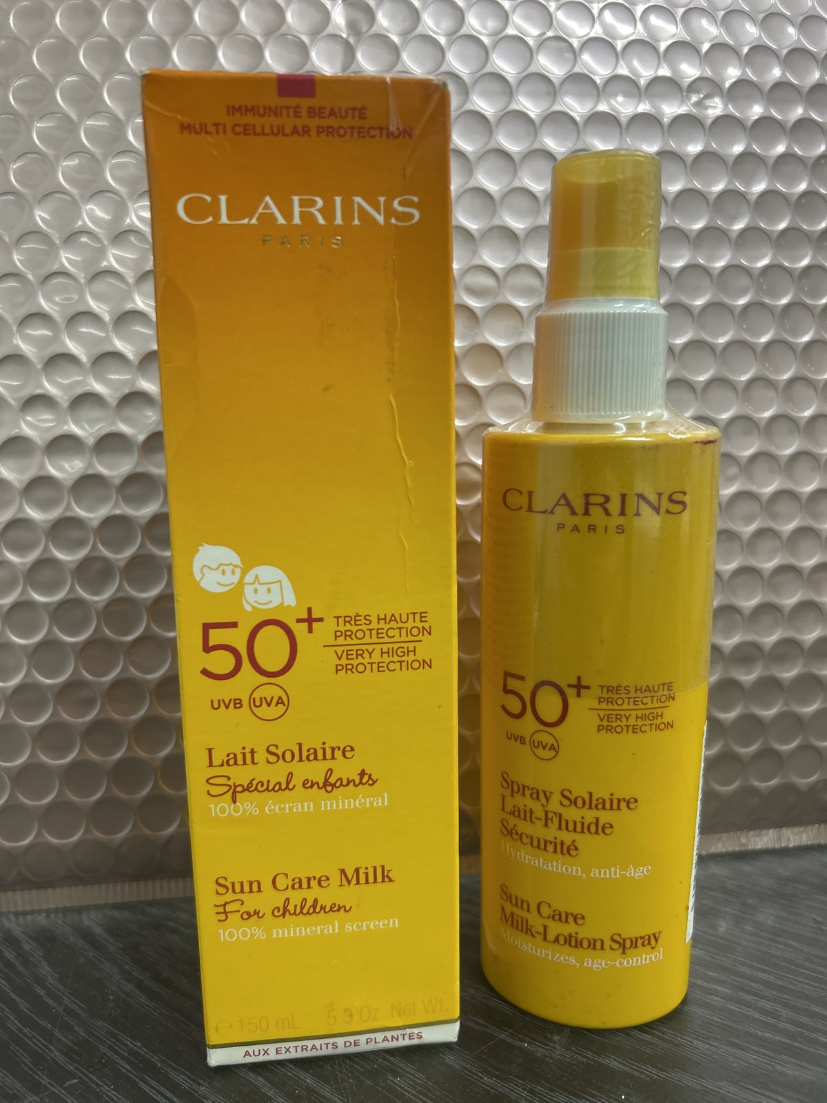 Clarins Sun Spray Lotion Very High Protection SPF50+ 150ml *BOXED*