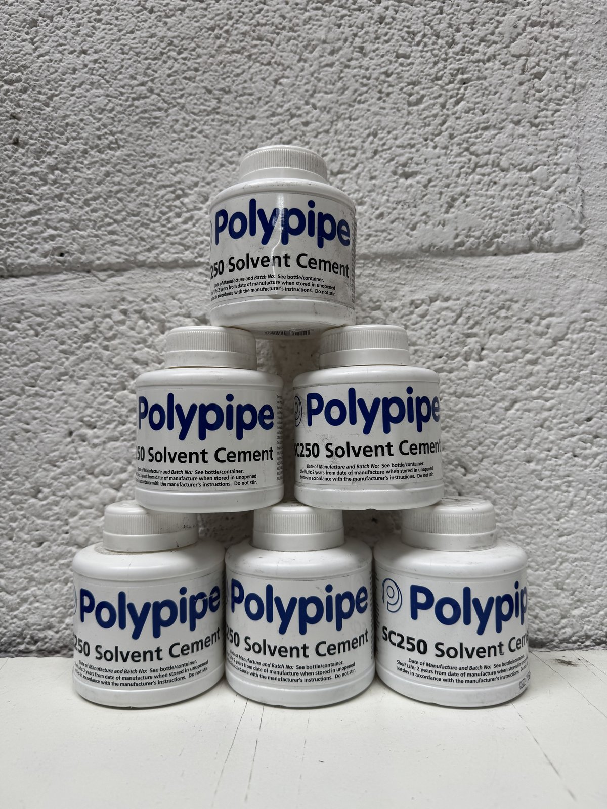 200x Poly Pipe Solvent Glue 125ml