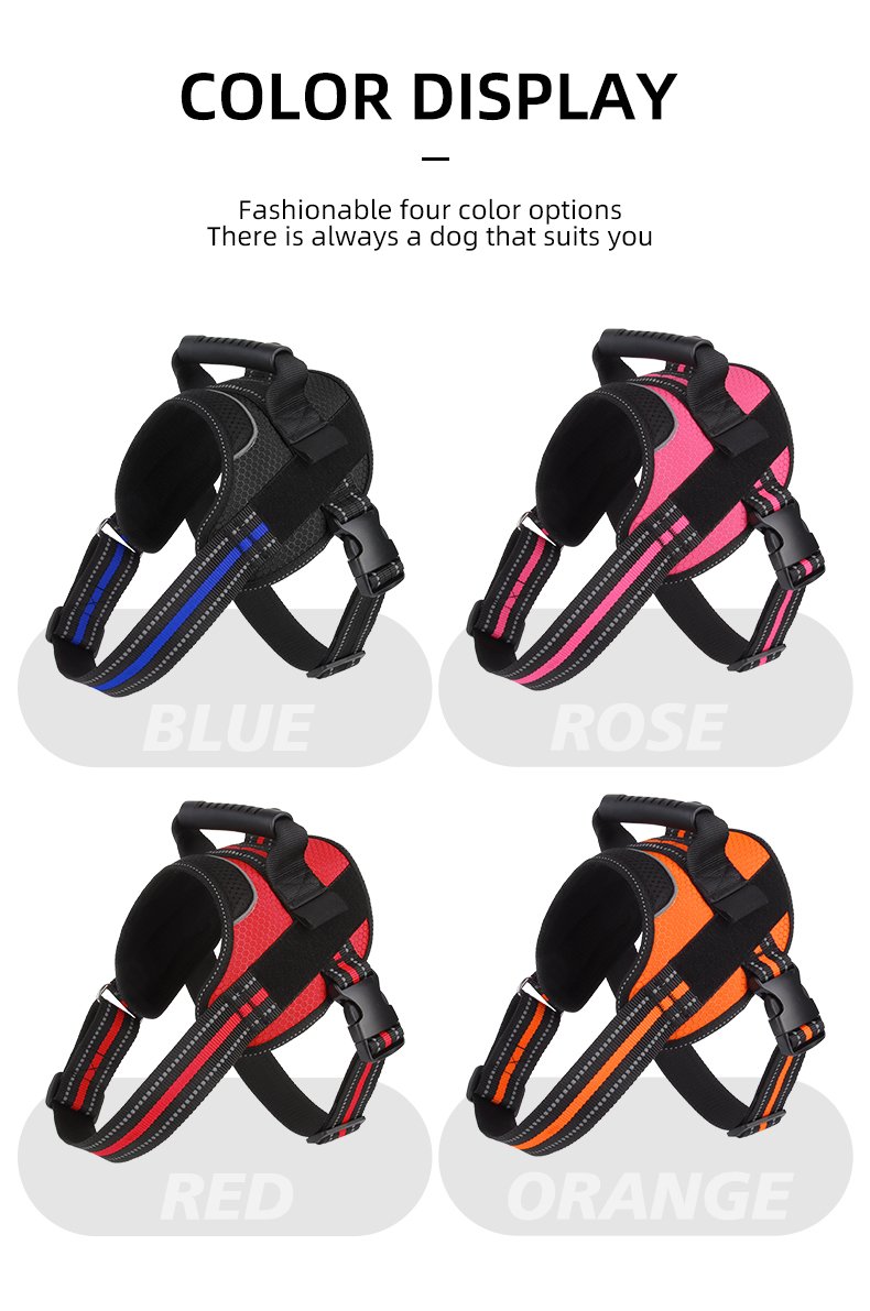 Premium Heavy-Duty Dog Harness with Control Handle – Adjustable, Durable Design – 4 Colors & 4 Sizes — photo 8