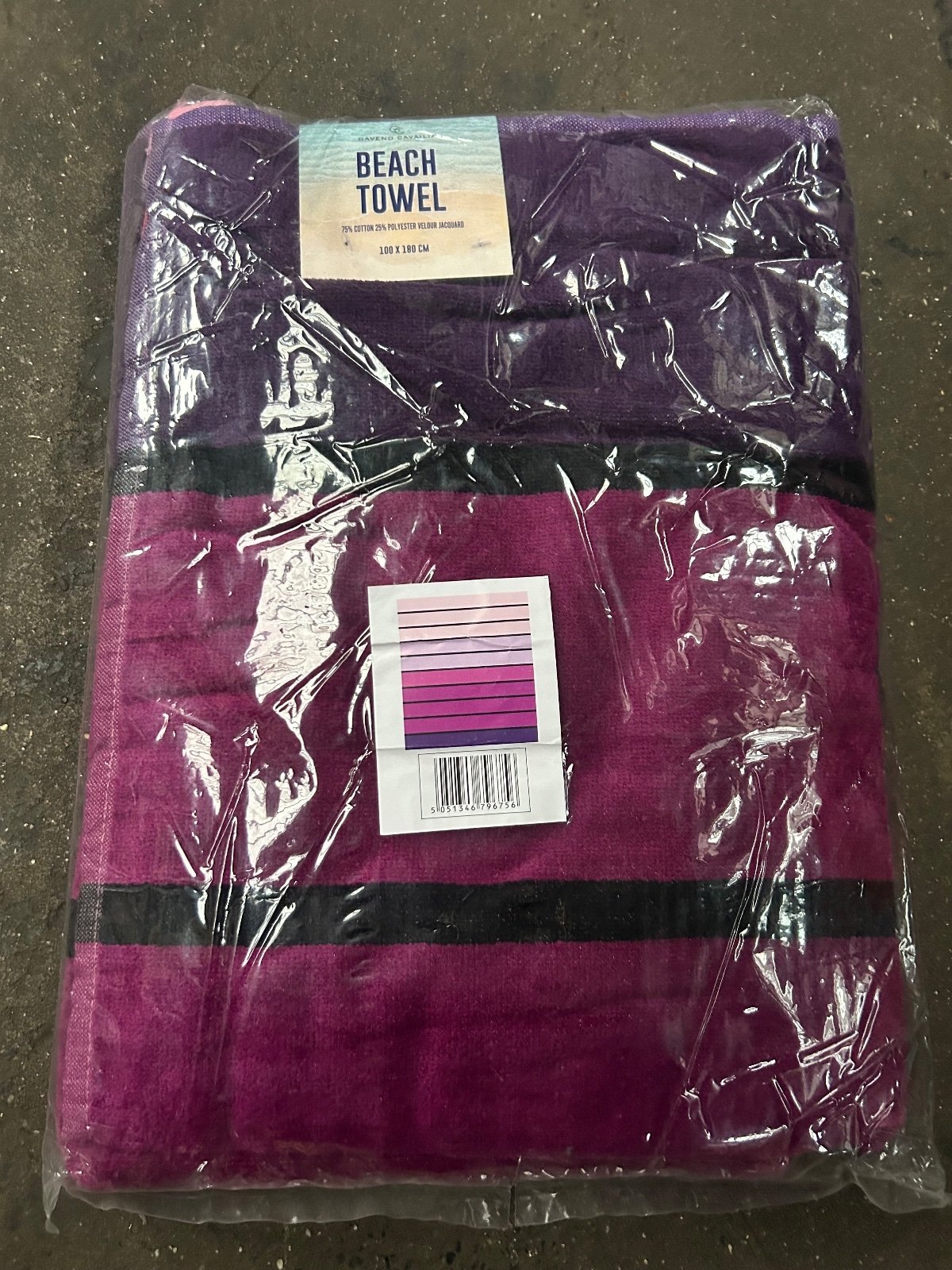 10x Purple Beach Towels