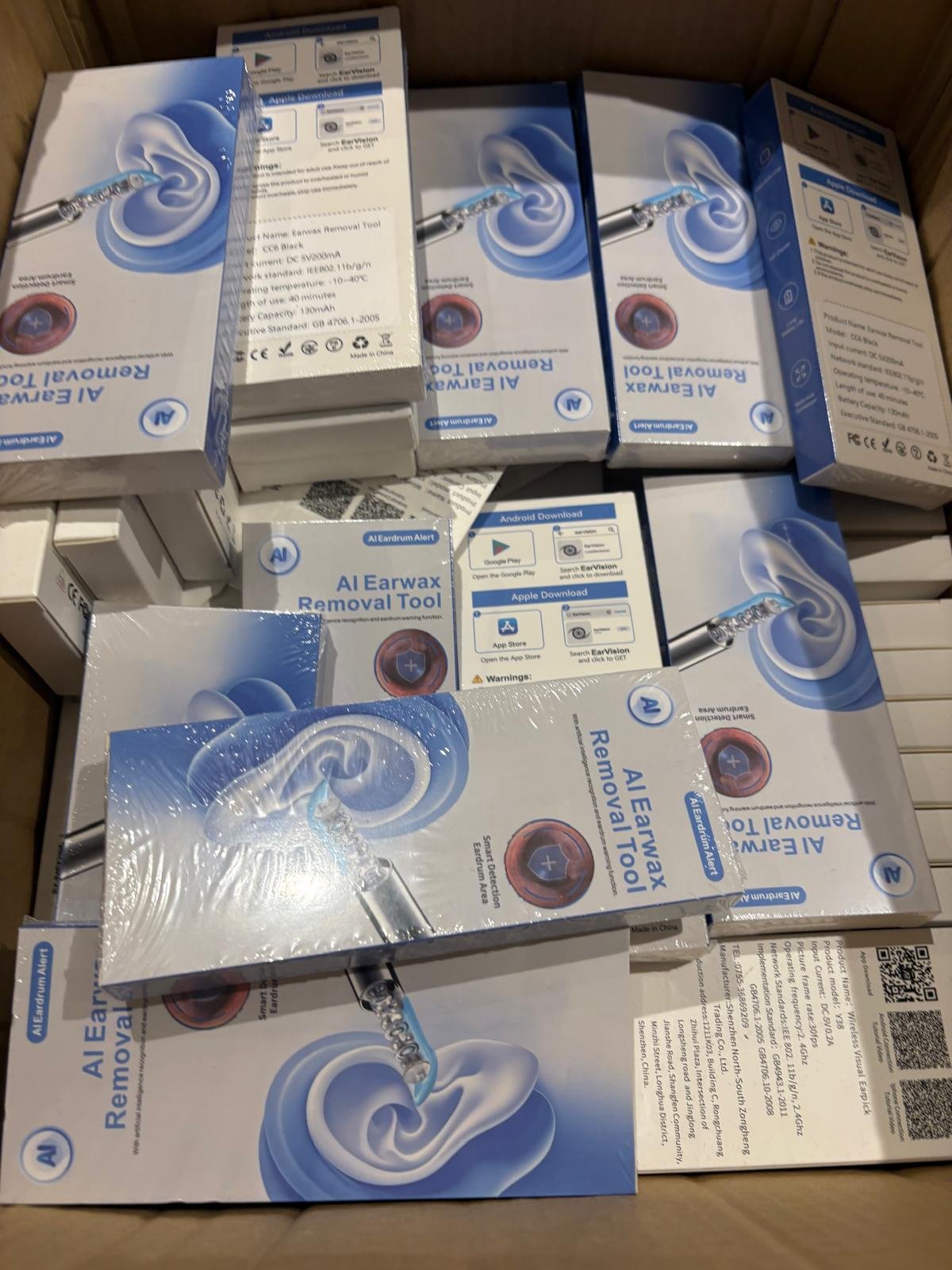 Source photograph for 30x wireless ear wax removal kit with camera