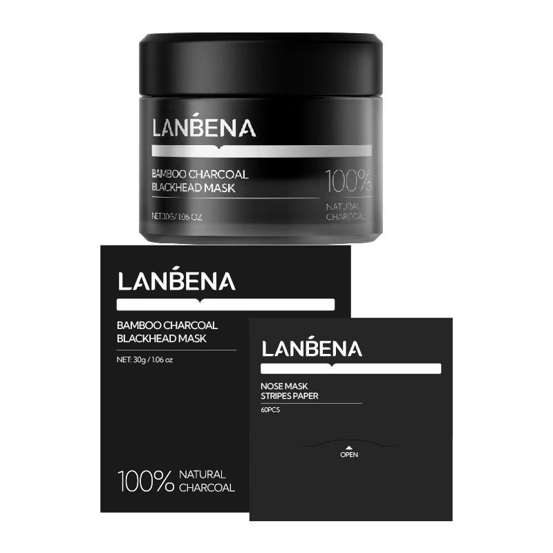 40x LANBENA Bamboo Charcoal Blackhead Mask — 30g Jars, New — photo 3