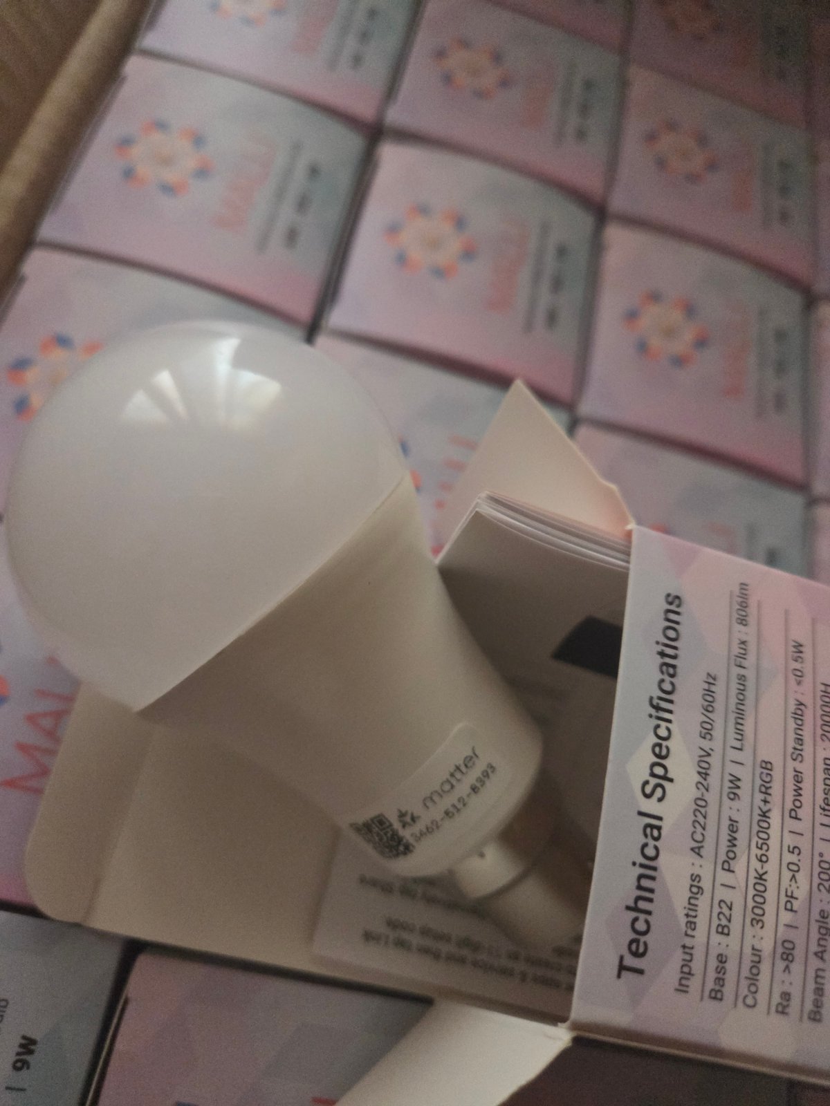 100 x Malli Matter Smart RGB B22 Bulbs – New Boxed Stock — photo 7