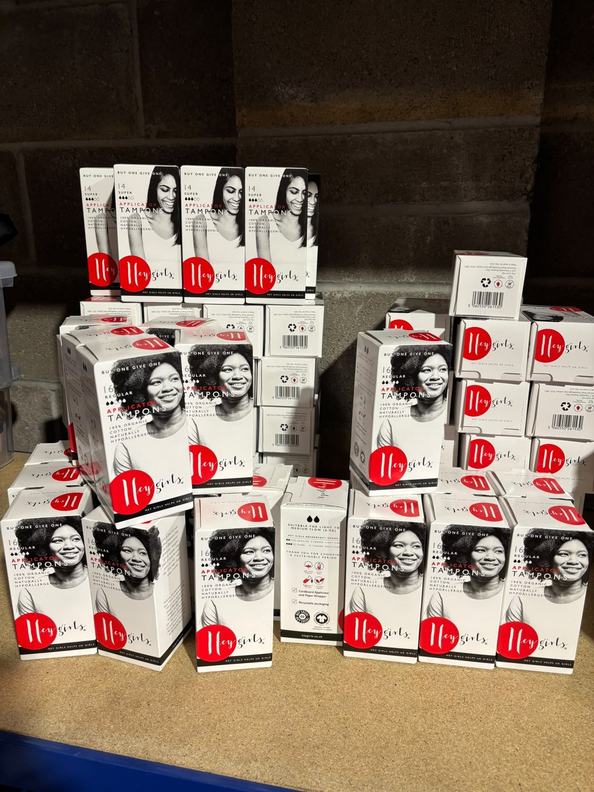 Hey Girls Organic Applicator Tampons Bulk Job Lot x78 (43 Super + 35 Regular)