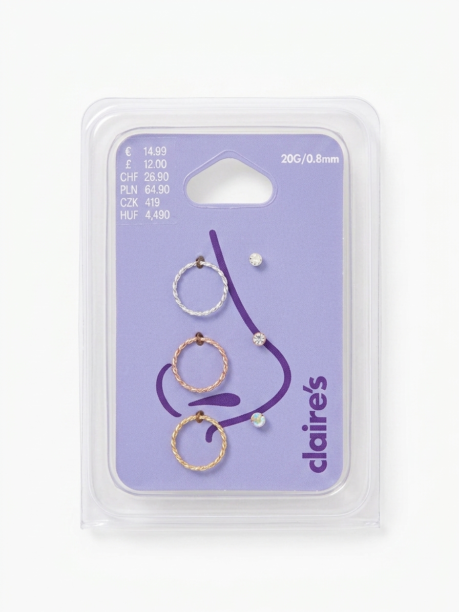40x Claire’s Nose Piercings