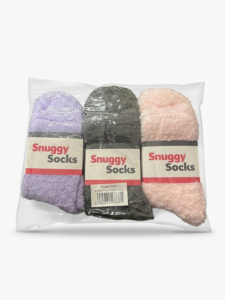 100x 3PK Snuggy Socks - One Size