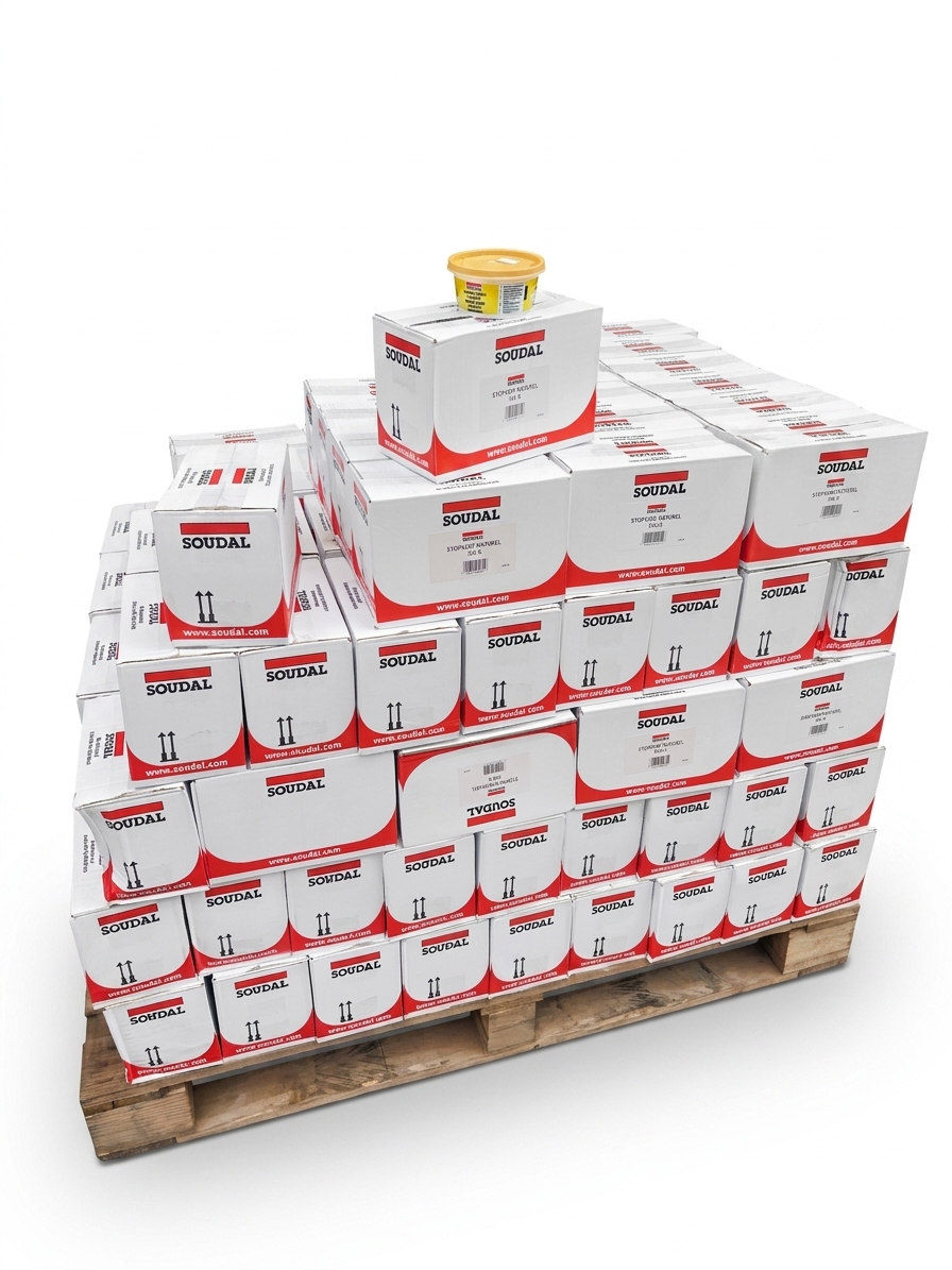 1 PALLET: 860x SOUDAL LINSEED OIL PUTTY 500g