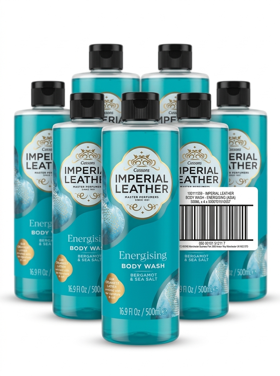 PALLET DEAL: 330x 4 Pack Imperial Leather 500ml Energising Body Wash