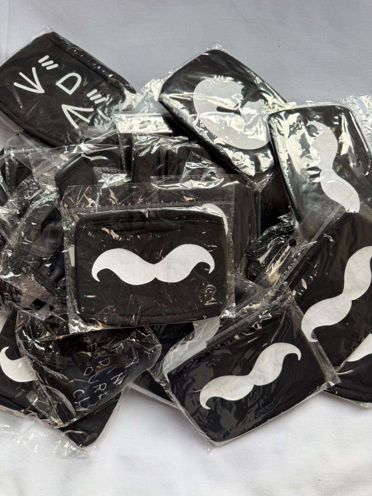 10x Black Face Mask Novelty Fashion Reusable Washable Face Covering