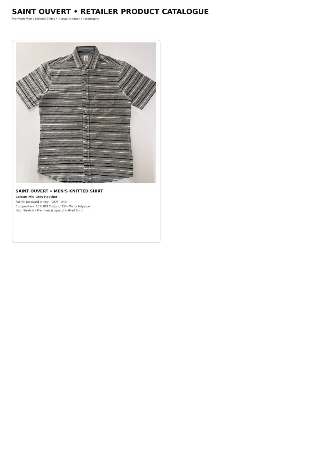 Brand New Men's Premium Knitted Shirts – UK Clearance Stock