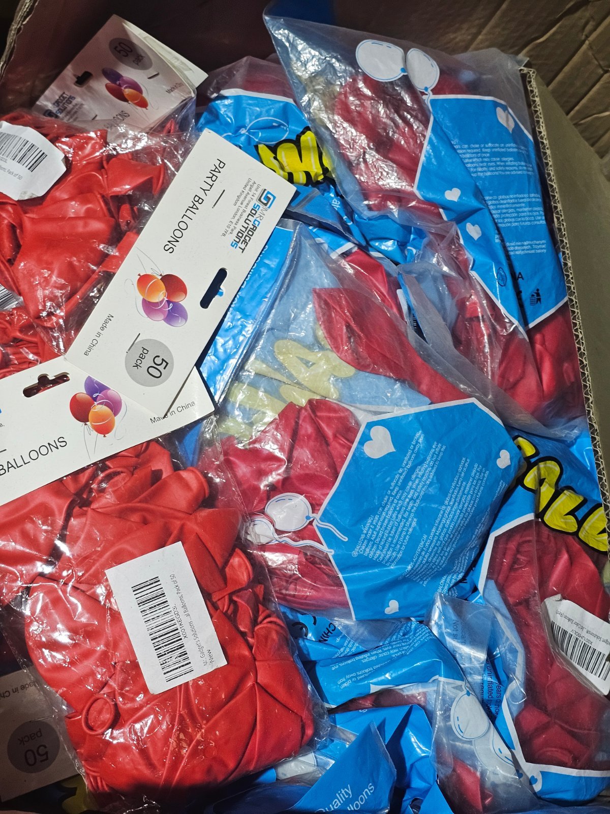 12 Inch Latex Party Balloons – 50 Pack – Assorted Colours – New Retail Packed — photo 2